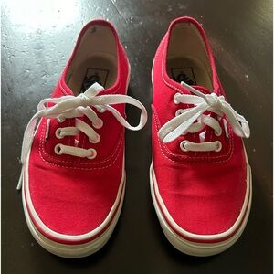 Authentic Vans Red
